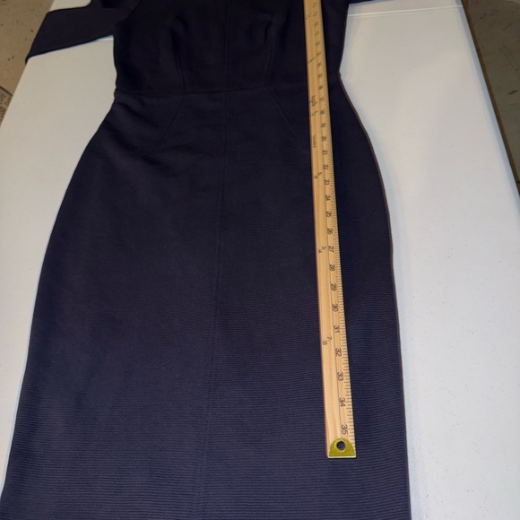 BODEN Preppy Navy Dress Ribbed Dress Size 4 Stunning Pencil - Picture 7 of 11